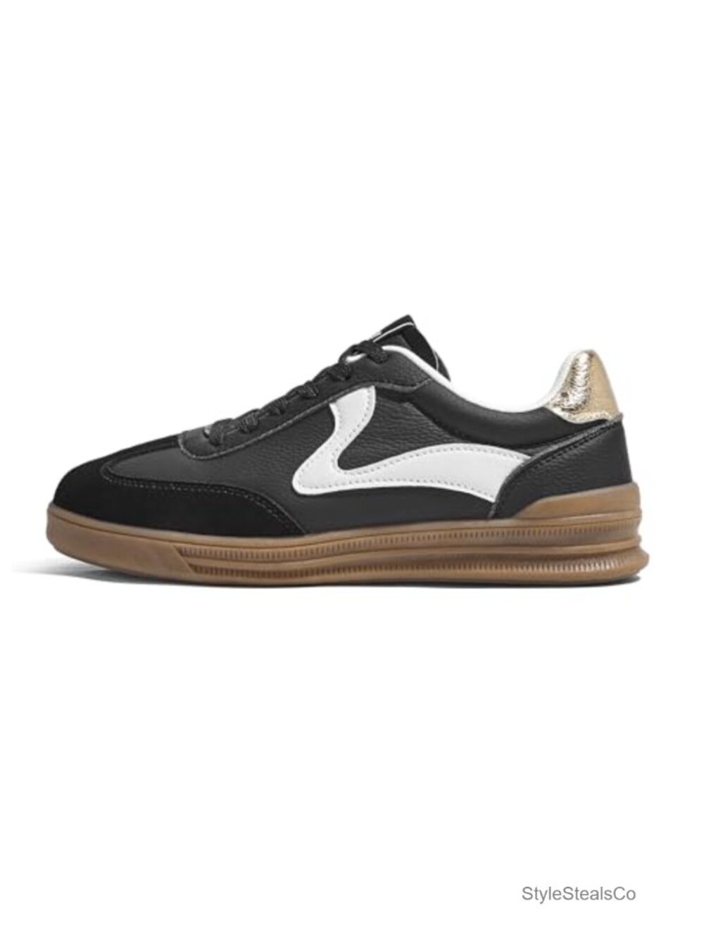 Women's Retro Fashion Sneakers Lace Up Suede PU Slip-Resistant TPR Sole